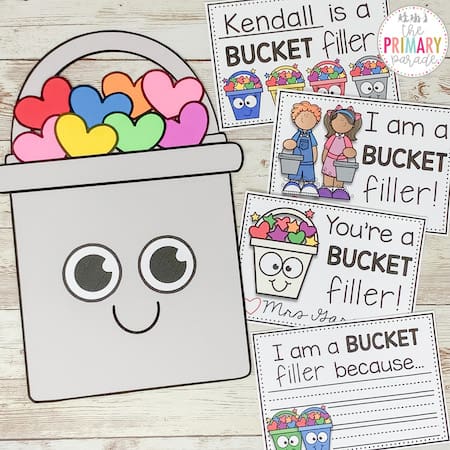 Drop In The Bucket Worksheets Bucket Fillers Slips To Get Started