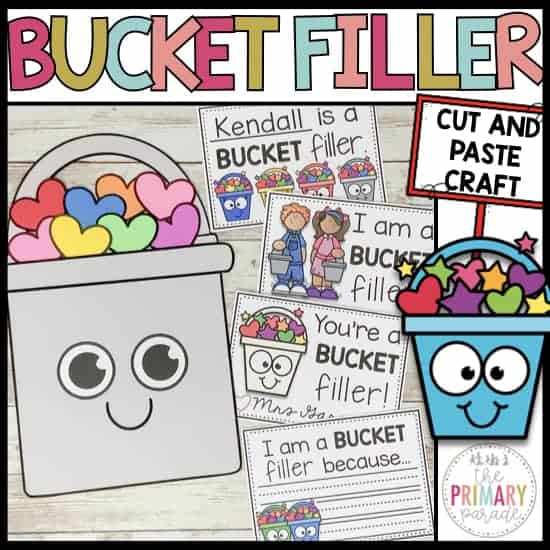Bucket Filler book companion craft for kindergarten