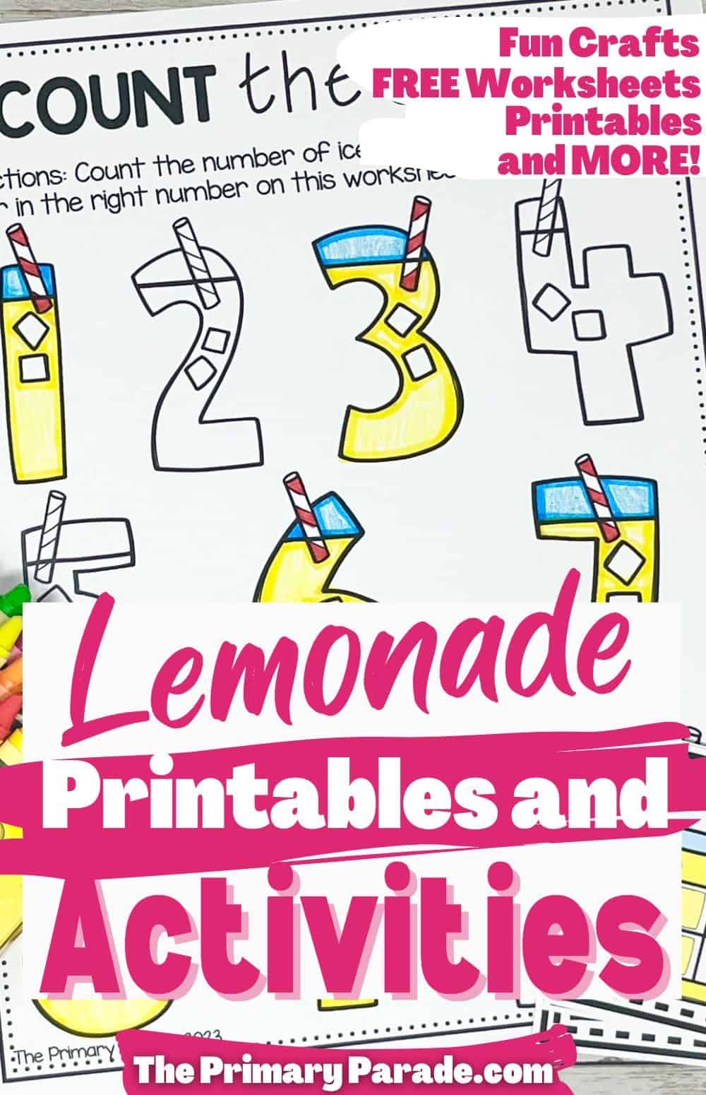 Lemonade Activities for Preschoolers The Primary Parade