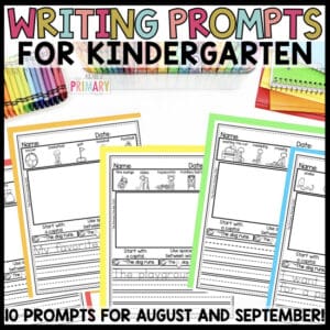 Back to school writing prompts - The Primary Parade