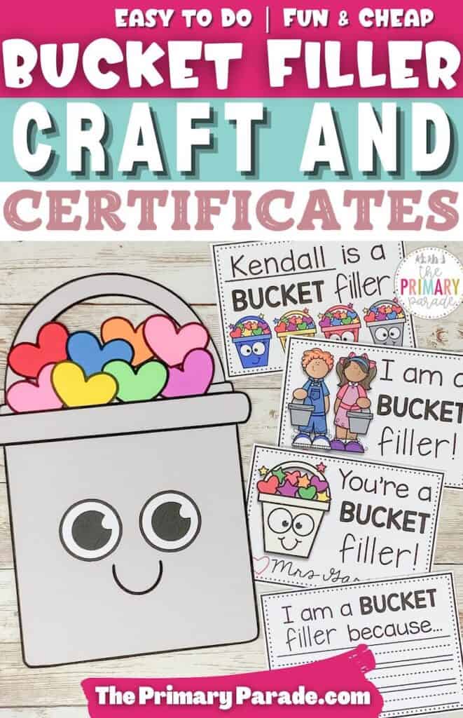 Bucket Filler Worksheet Activities And Printables For Kindness The 