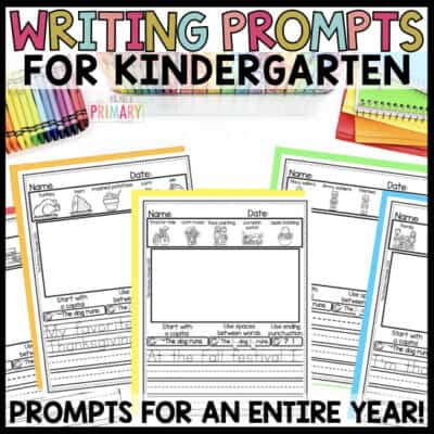 kindergarten writing prompts and journals