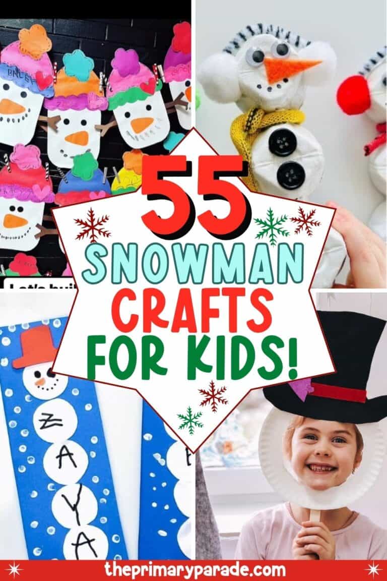 55 Easy Snowman Crafts for Preschoolers and Toddlers (2025) - The ...