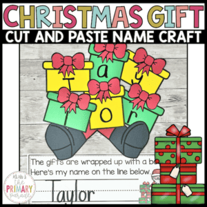 Santa Gift Name Craft - The Primary Parade