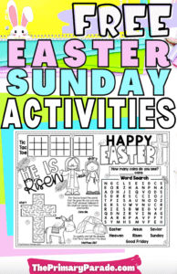Free Printable Easter Sunday School Activities for Kids - The Primary ...