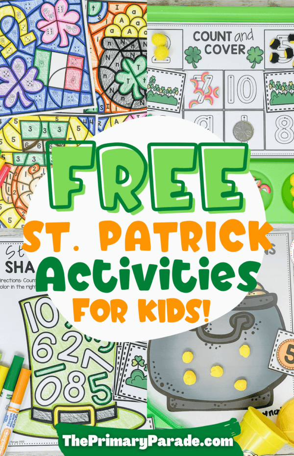 Free Printable St. Patrick's Day Worksheets for Kids - The Primary Parade