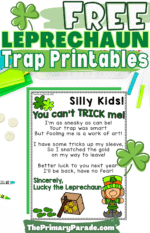 Leprechaun Trap Printable Letter, Signs, and Projects (Free) - The ...