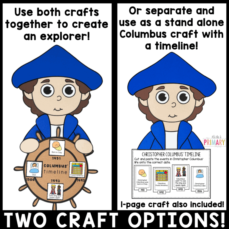 Preschool Columbus Day Crafts and Activities - The Primary Parade