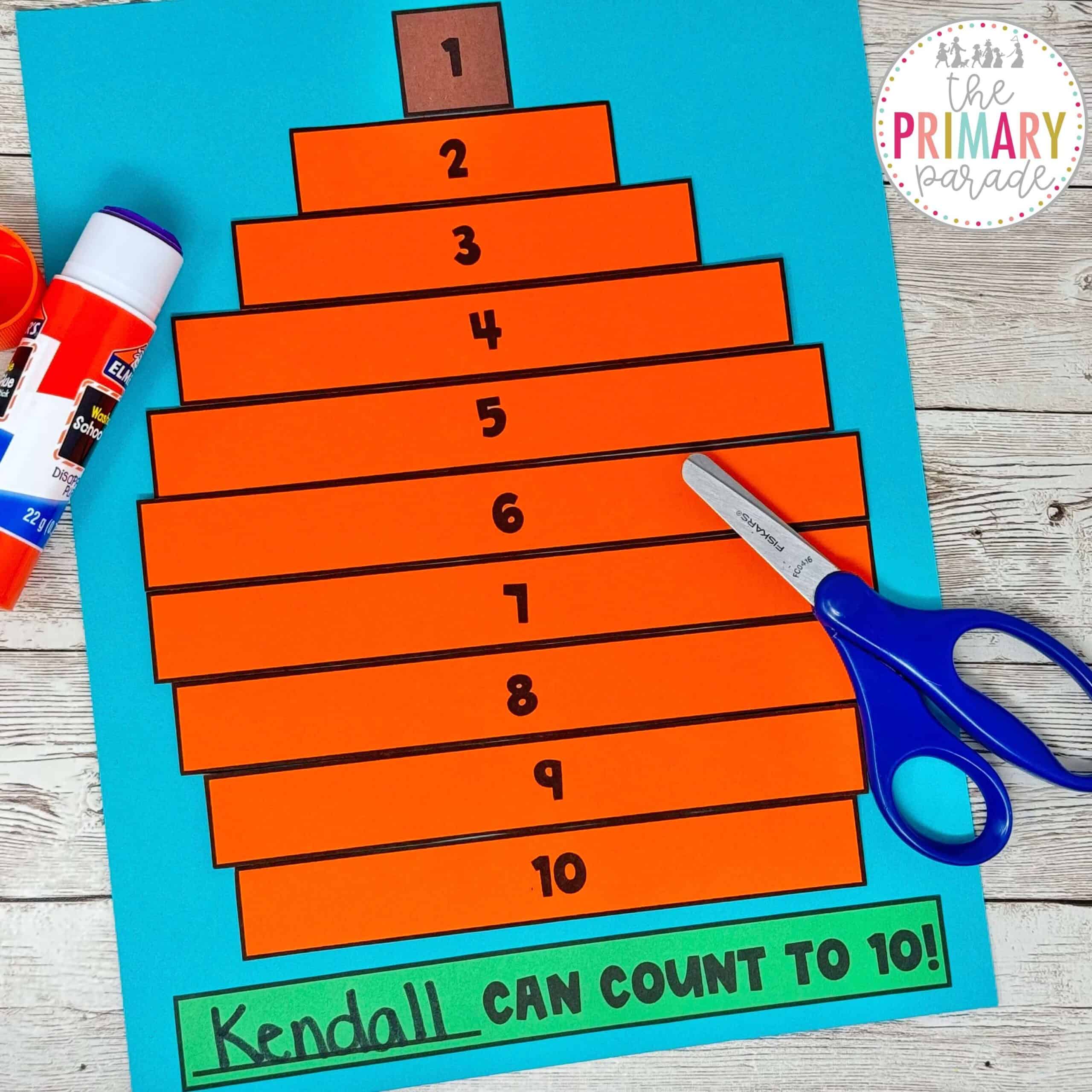 pumpkin counting craft