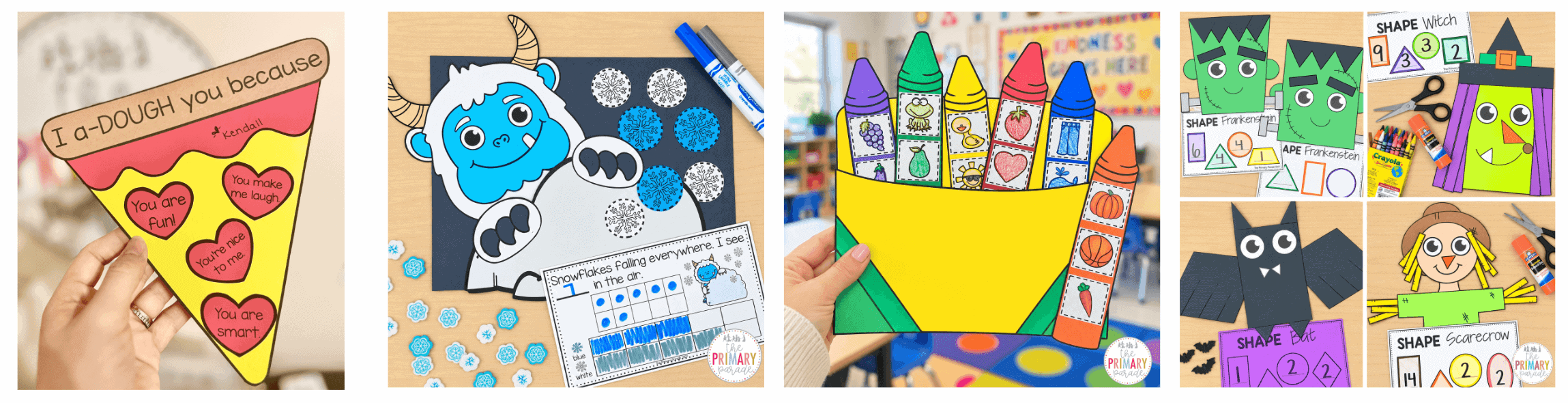 Halloween crafts for preschool and kindergarten included in The Craft Club