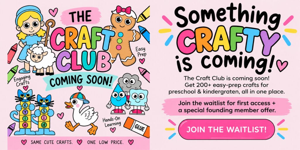 The Craft Club preschool and kindergarten crafts membership waitlist