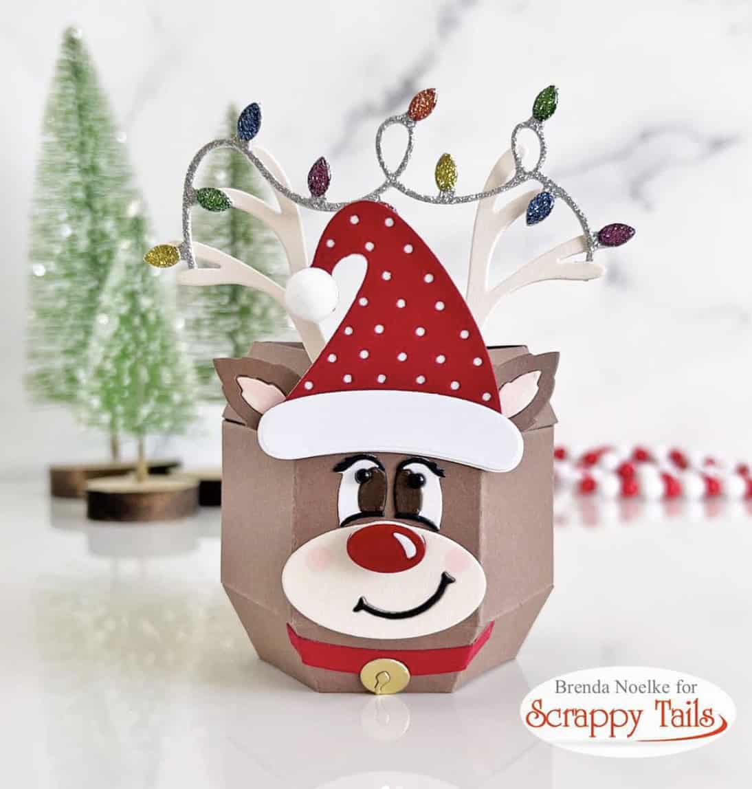 3D Paper Reindeer Craft