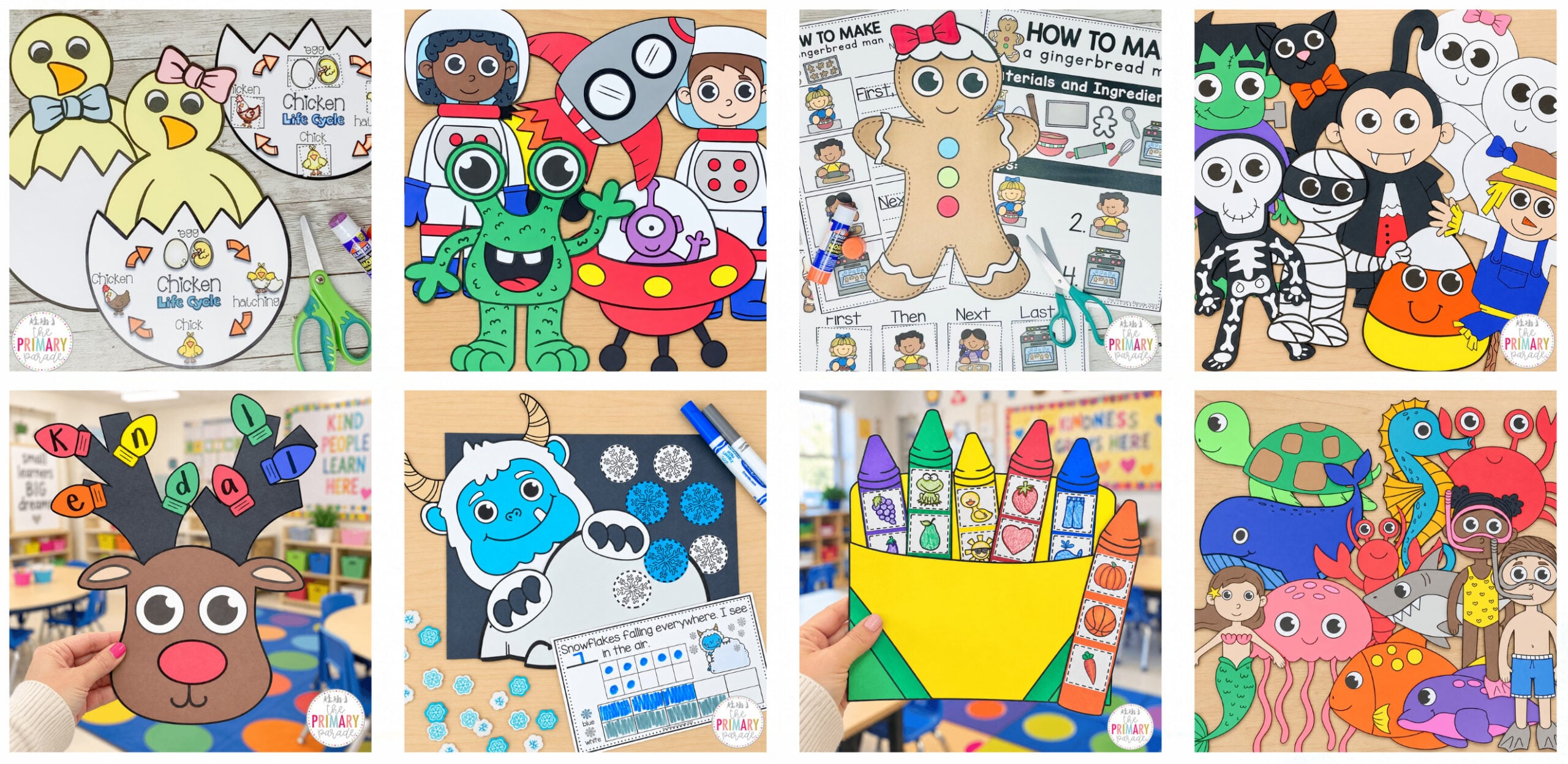 craft club examples of cut and paste craft options to download as a member