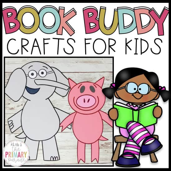 Elephant and Piggie book companion craft for kindergarten