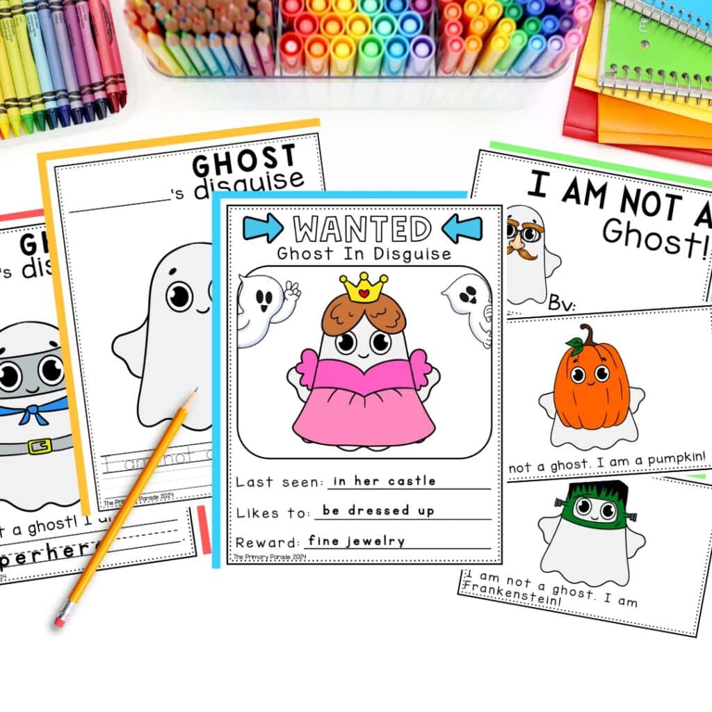 Ghost in Disguise Halloween classroom craft and writing project