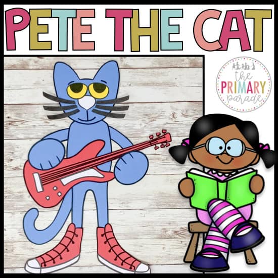 Pete the Cat: I Love My White Shoes book companion craft for kindergarten