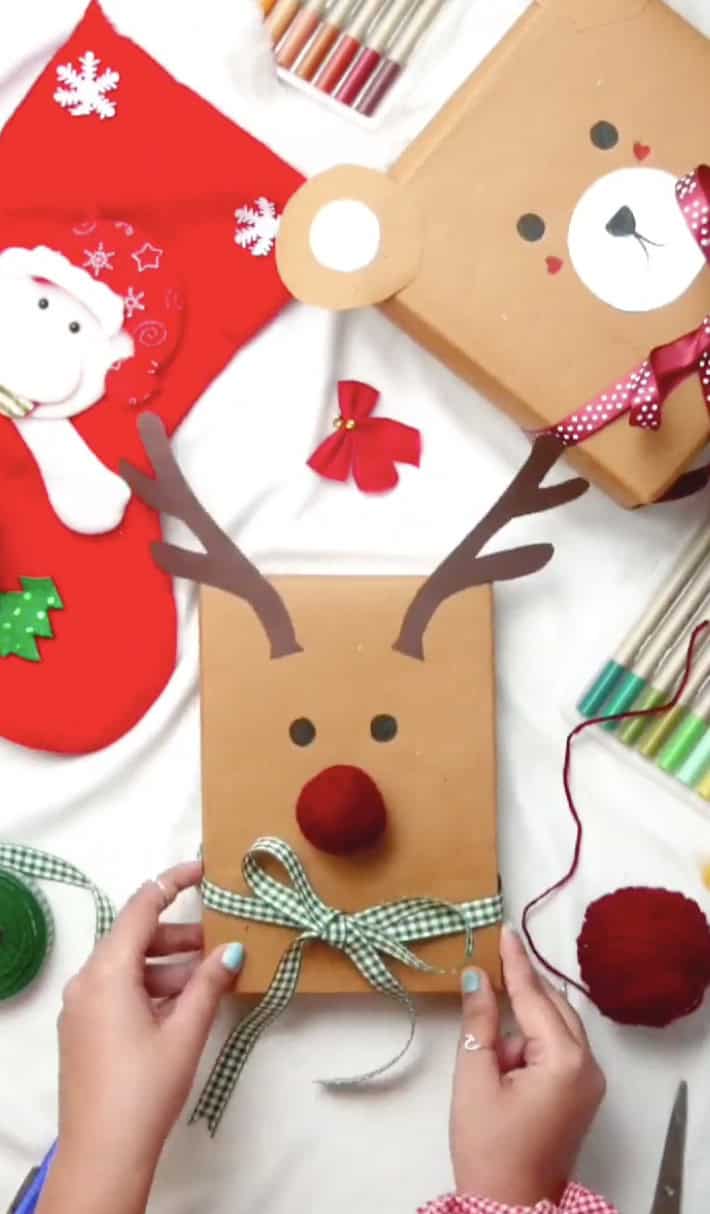 Reindeer Paper Treat Bags