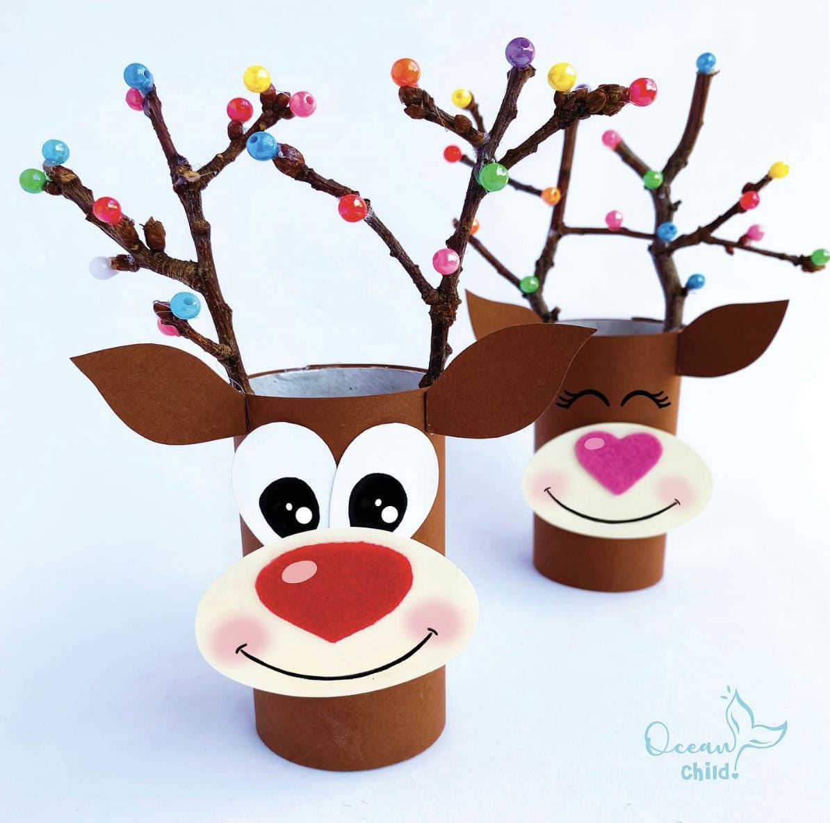 Reindeer with Beaded Antlers