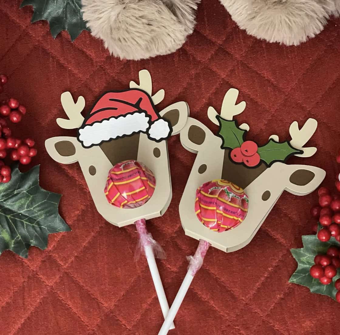 Reindeer Lollipop Treat Holders