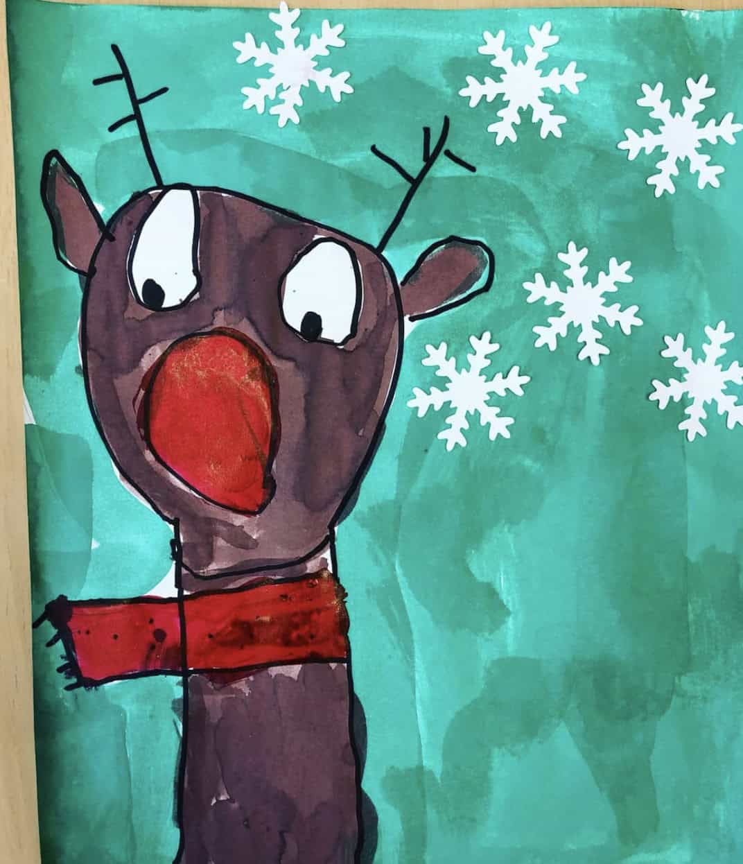 Rudolph Reindeer Painting