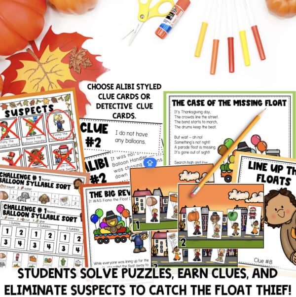 Thanksgiving Escape Room for Kindergarten & 1st Grade - Image 3
