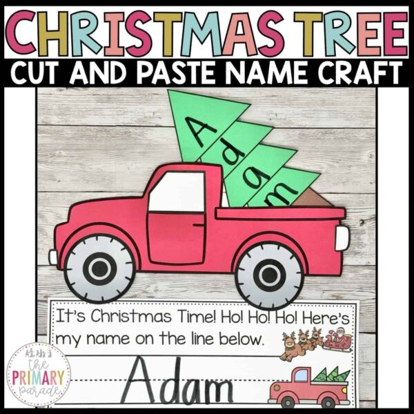 Christmas Tree Name Craft