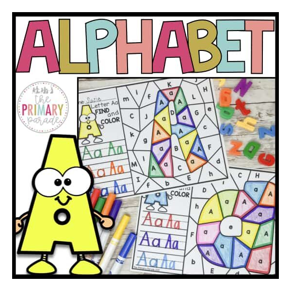 Alphabet Find and Color