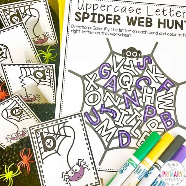 Spider Alphabet Hunt