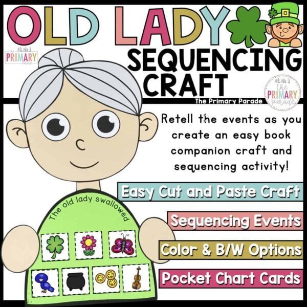 There Was An Old Lady Who Swallowed A Clover Craft