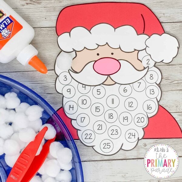 Santa Advent Calendar Craft