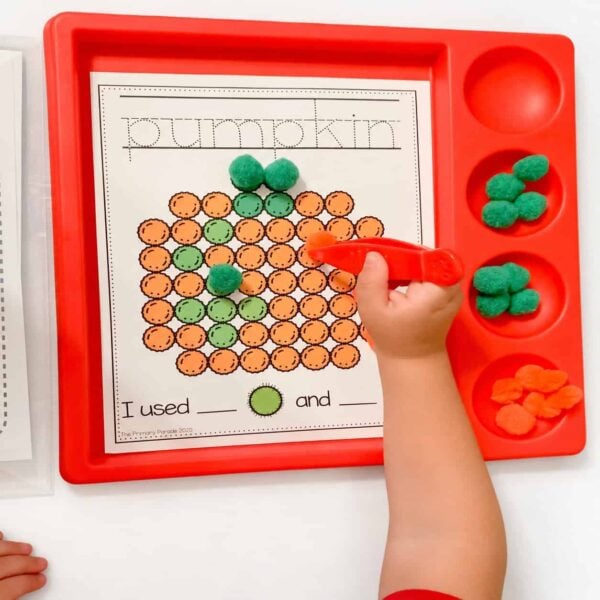Pumpkin Pom Pom Mat