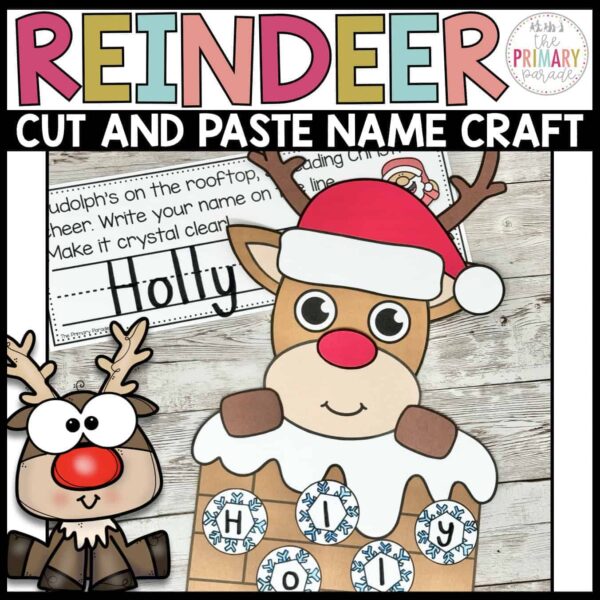 Reindeer Roof Name Craft