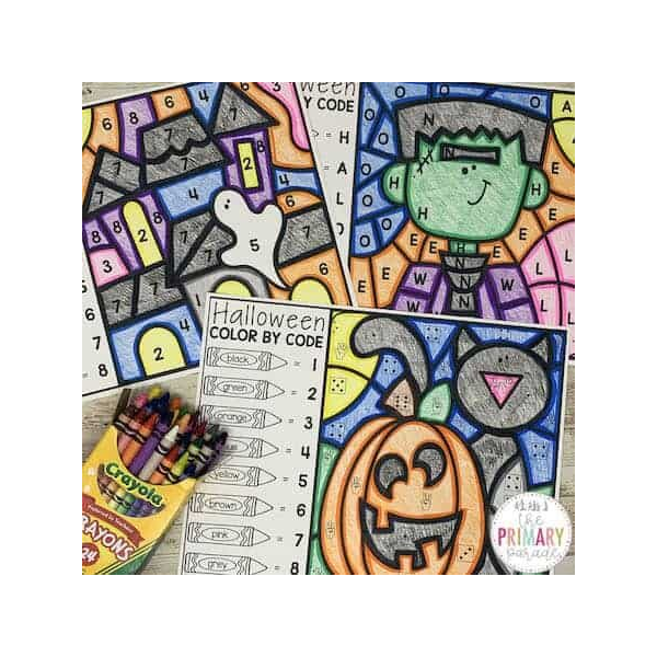 Halloween Color By Code