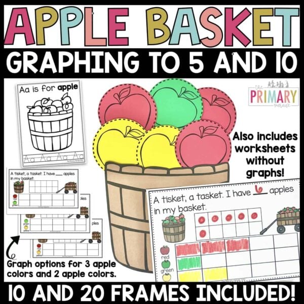 Apple Basket Math Craft