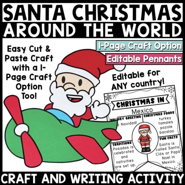Santa Christmas Around The World Craft