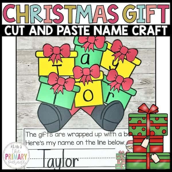 Santa Gift Name Craft