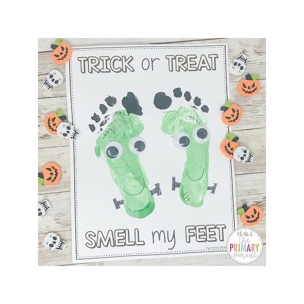 Halloween Footprint Craft