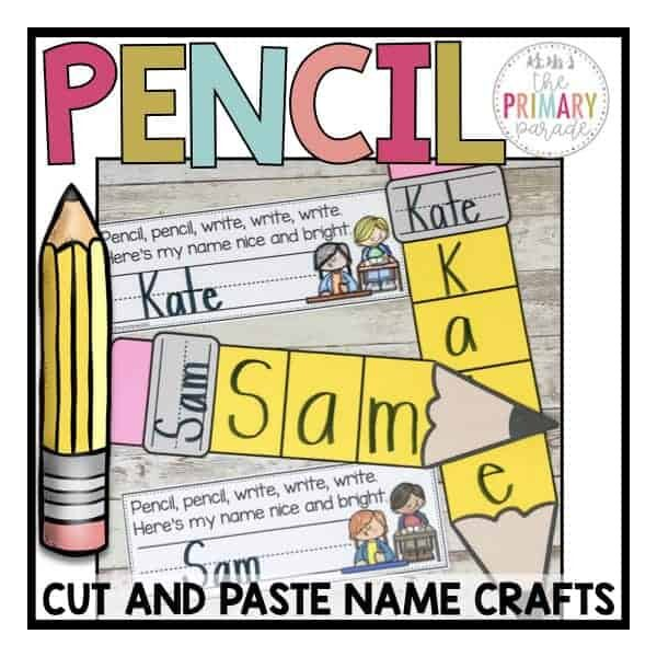 Pencil Name Craft