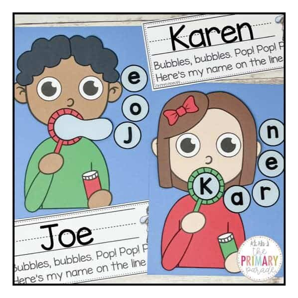 Bubbles Name Craft