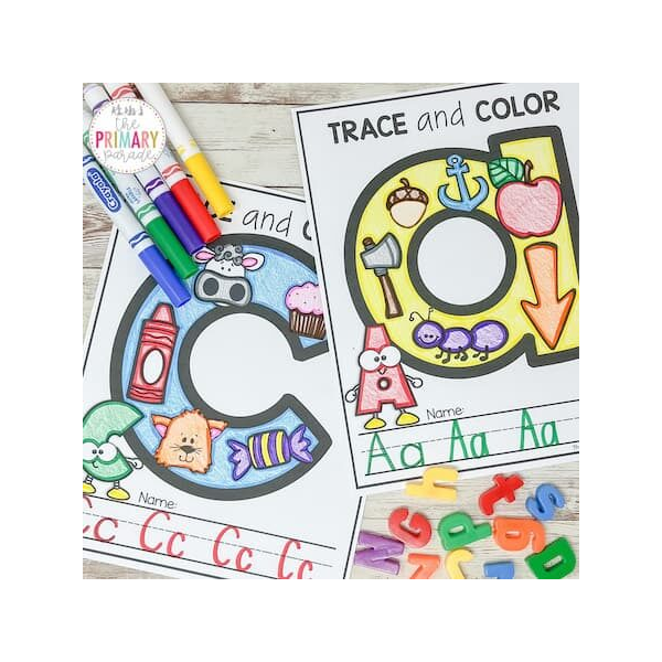 Alphabet Beginning Sound Coloring Pages