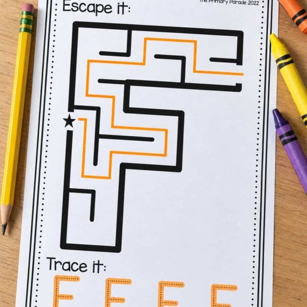 Alphabet Tracing Mazes