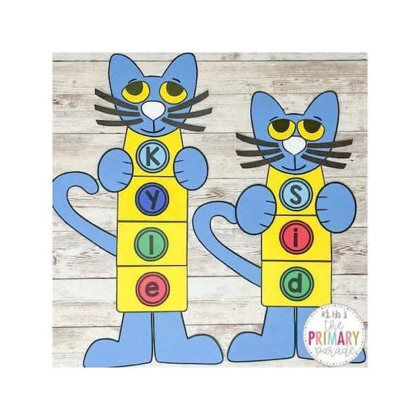 Pete the Cat Name Craft